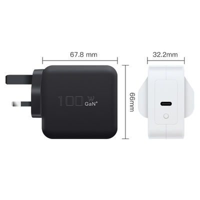 100W-Ladegerät Einzel-Typ C Wireless-Ladegerät GaN Tech 100W USB-C QC3.0