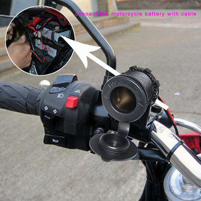 45W Dual USB Motorrad-Ladegerät Adapter 12-24V Eingang