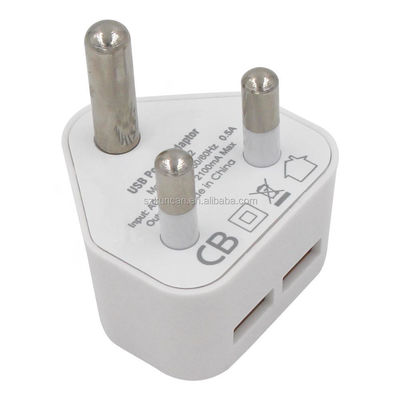 Südafrika Indien Stecker Stromversorgung Adapter Mobiltelefon Stromanschluss 5Volt 3Pin