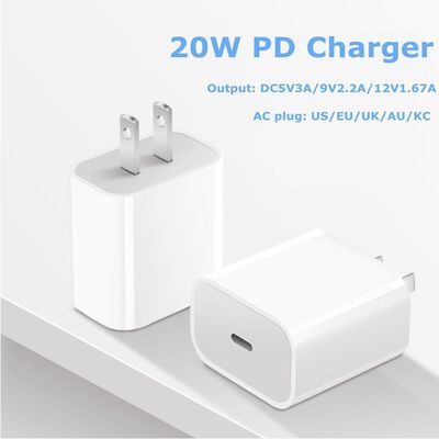 QC Dual Port 20W USB C Ladegerät für Videospiel-Spieler