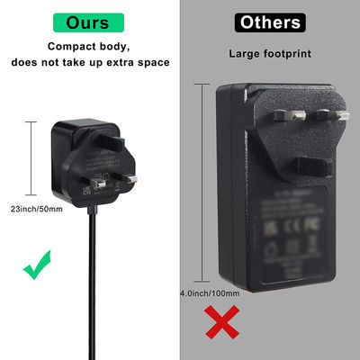 12V 1,5A britische AC-Zusammenhang 5,5*2,1 5,5*2,5mm Netzteiladapter mit ROHS-Zertifikat