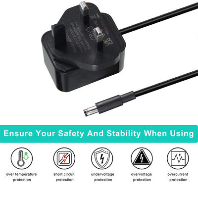 12V 1,5A britische AC-Zusammenhang 5,5*2,1 5,5*2,5mm Netzteiladapter mit ROHS-Zertifikat