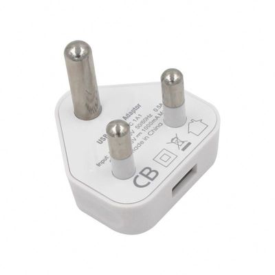 5V 2.1A Dual-USB-Ladegerät für Südafrika und Indien