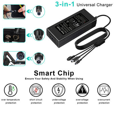3 in 1 Universalladegerät Eingang 100-240V IEC C8 Eingang 42V 2A Laptop-Stromversorgungsadapter