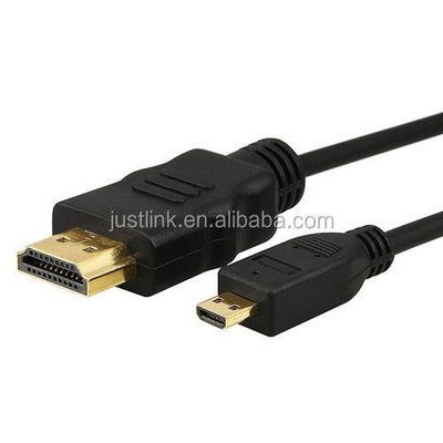 Hochgeschwindigkeitskabel 5FT 1.5M V1.4 Männlich zu Männlich HDMI zu Micro HDMI Kabel für HDTV PS3 XBOX 3D LCD