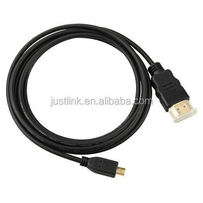 Hochgeschwindigkeitskabel 5FT 1.5M V1.4 Männlich zu Männlich HDMI zu Micro HDMI Kabel für HDTV PS3 XBOX 3D LCD
