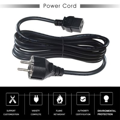 30A 240V Kabel 1,5mm Shuko VDE Verstärkerkabel IECC19 weiblicher Stecker Pdu Ac Stecker