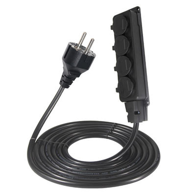 Europa Schuko Kabel Adapter Typ F Stecker Kabel Steckdose 4x Steckdosen Eu Verlängerungskabel