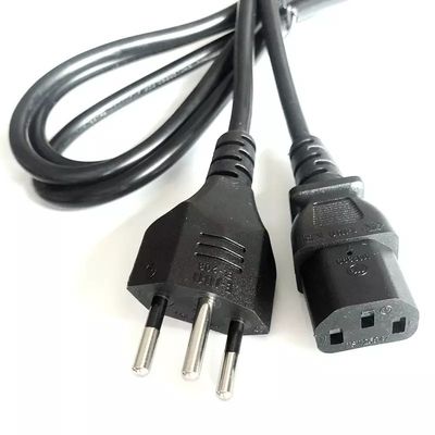 Schweizer Stecker Stromkabel Stecker Hauptelement Verkabelung Schweiz Stecker Schwarz/Weiß 250V Schweizer Stecker Stromkabelkabel
