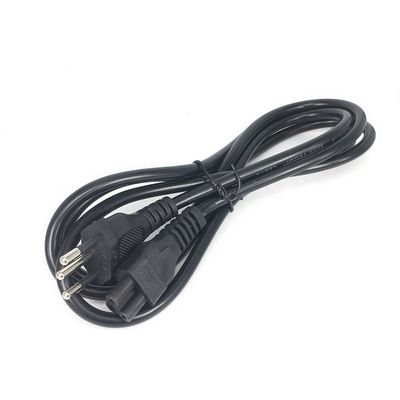 IEC320 C5 3 Rundspinn-Stromkabel für Brasilien NBR14136 Standard 3x0.75 Quadratkern