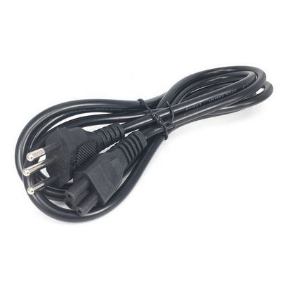 IEC320 C5 3 Rundspinn-Stromkabel für Brasilien NBR14136 Standard 3x0.75 Quadratkern