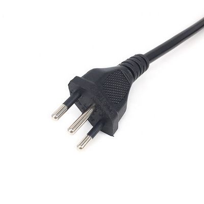 IEC320 C5 3 Rundspinn-Stromkabel für Brasilien NBR14136 Standard 3x0.75 Quadratkern