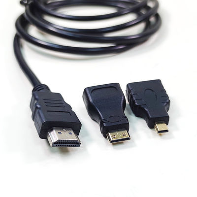 1.5m HDMI-Kabel 3 in 1 für Videokamera und Tablet PC zum Fernseher