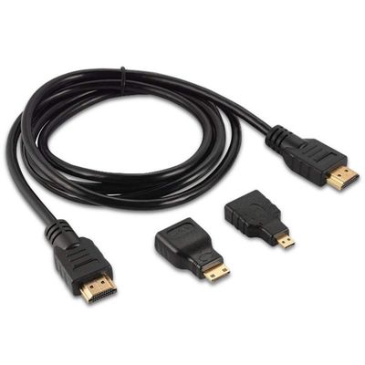 1.5m HDMI-Kabel 3 in 1 für Videokamera und Tablet PC zum Fernseher