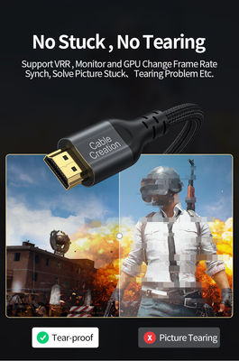 48 Gbps 8K60Hz 4K120Hz 8K HDMI 2.1 Kabel HDMI2.1 M bis M Kabel mit PVC-Jacket