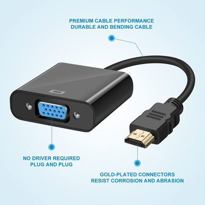 HDMI-zu-VGA-Konverter mit Audio 1080p USB-betrieben