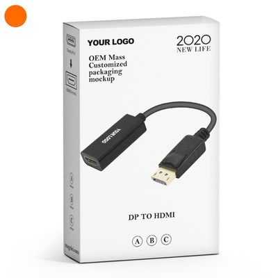 ABS Koaxial-Goldplattiert Displayport Männlich DP zu HDMI Kabel Adapter für Projektor