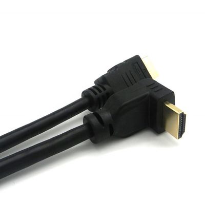 90°-Winkel-Gold-Anschluss 2.0V 4K 60Hz HDMI-Kabel 1,5m für Multimedia