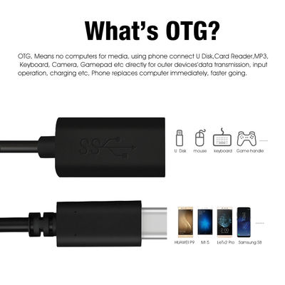 3.5MM-6.0MM Außendurchmesser Projektor HDMI-Kabel USB 3.1 Typ C bis USB Typ A