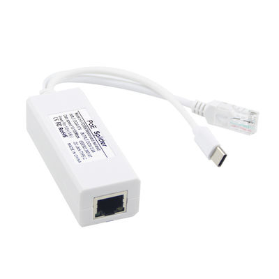 USB von 48 Volt POE Splitter zu 12V Kamera 802.3af USB Typ C Single Lan Port 1A 1.2A