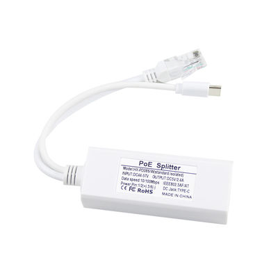 USB von 48 Volt POE Splitter zu 12V Kamera 802.3af USB Typ C Single Lan Port 1A 1.2A