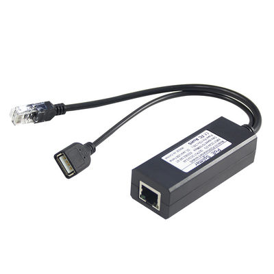 48V bis 5V 2.4A PoE Splitter USB Typ A Weiblich 802.3af Power Over Ethernet Splitter