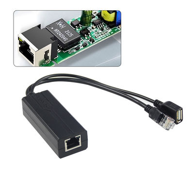 48V bis 5V 2.4A PoE Splitter USB Typ A Weiblich 802.3af Power Over Ethernet Splitter