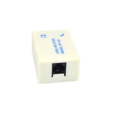Telephone Splitter Adapter CE ROHS-zertifiziert für ADSL-Verbindungen mit RJ11 6P2C-Port