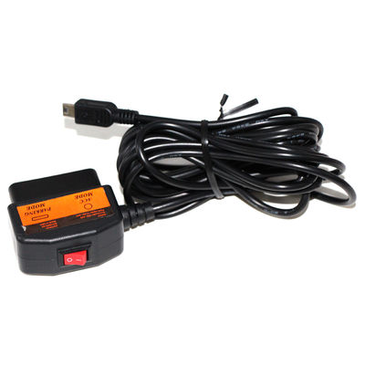 Umschaltbare Gasfahrzeuge und Autos DVR Fahrgerät Ladekabel mit Schalter
