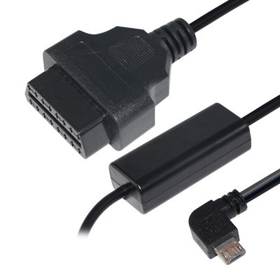 24W Micro USB Kabelanschluss für GPS DVR Camcorder Tablet E-Dog Telefon OBD II 16-Pin-Ladegerät