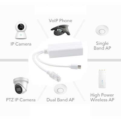1 Gbps Schalter Kapazität USB-Type-c Poe Splitter für Strom und Ethernet Rj45 Shield Stecker