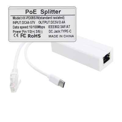 100-240V Wechselstrom 50/60Hz POE Splitter 10/100Mbps 48V bis 24V/12V/9V/5V für WIFI-Router