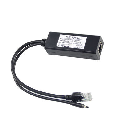 1Gbps POE Splitter USB-C Adapter IEEE 802.3af-konform für WiFi/Sicherheitskameras
