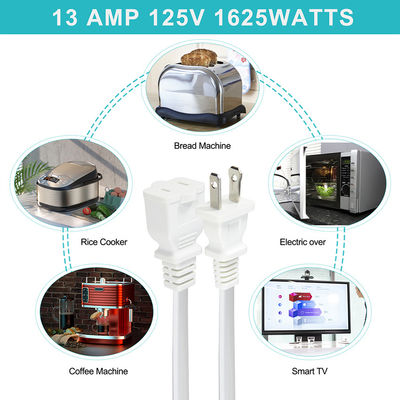 NEMA 1-15P auf NEMA 1-15R AC Netzkabel 0,8M