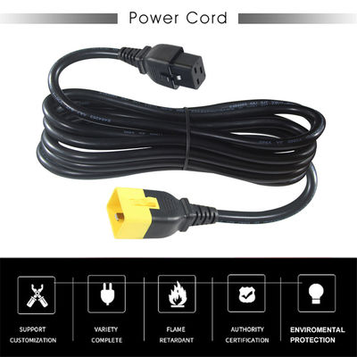 Elektro-Kabel 320 C20 Männlich auf C19 Weiblich Steckdose-Anschluss 60320 Iec Computer-Stromkabel
