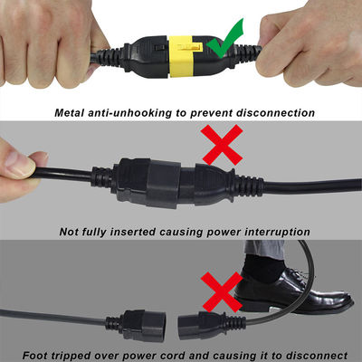 Elektro-Kabel 320 C20 Männlich auf C19 Weiblich Steckdose-Anschluss 60320 Iec Computer-Stromkabel