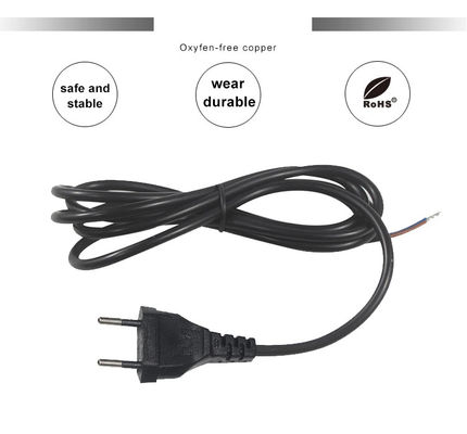 VDE-geprüftes EU-2-Pin-auf-IEC-C7-C8-Laptop-Netzkabel 1,5 m