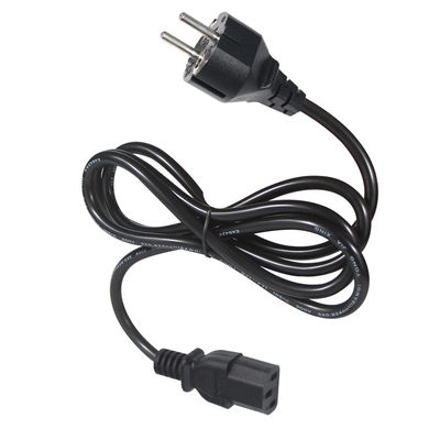0.75MM Europäisches Versorgungskabel mit VDE-Erweiterung 3PIN Schuko Stecker zu C13 Netsnoer