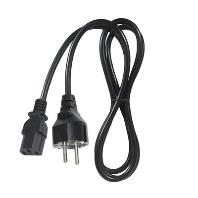 0.75MM Europäisches Versorgungskabel mit VDE-Erweiterung 3PIN Schuko Stecker zu C13 Netsnoer