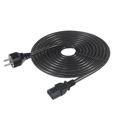 0.75MM Europäisches Versorgungskabel mit VDE-Erweiterung 3PIN Schuko Stecker zu C13 Netsnoer