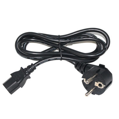 0.75MM Europäisches Versorgungskabel mit VDE-Erweiterung 3PIN Schuko Stecker zu C13 Netsnoer