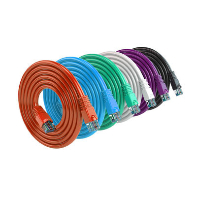 Blau-nacktes Kupferdraht RJ45 bis RJ45 24AWG 25ft Cat6 Ethernet-Patchkabel