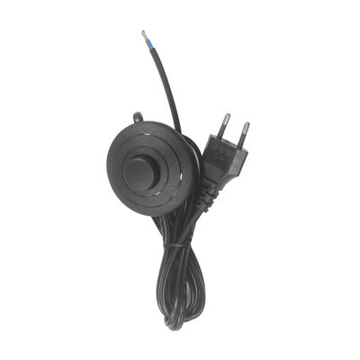 6FT CEE 7/16 bis Stripped End Salzlampen-Stromkabel mit Fußschalter Himalaya-Kabel