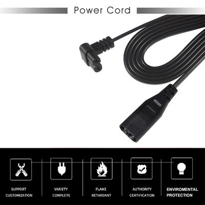 C8 Mann zu Frau Kurz 0,6M Stromversorgung Kabel Schnur Abbildung 8 C7 2 Pin Kern Ac Nispt 18Awg Stecker