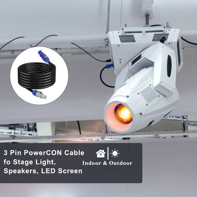 Schwerlast NAC3FCA Männlich zu NAC3FCB Männlich Stromkabel IP56 20A PowerCon-Anschluss