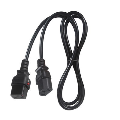 KUNCAN Verriegelbare geformte Stromkabel Iec 320 Schließung C19 bis C13 Stecker AC-Kabel