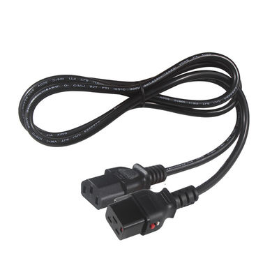 KUNCAN Verriegelbare geformte Stromkabel Iec 320 Schließung C19 bis C13 Stecker AC-Kabel