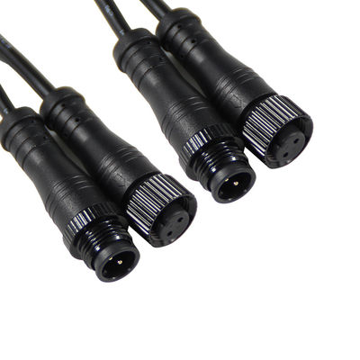 Außen IP67 wasserdichtes Steckverbinder M12 3Pin Männlich zu weiblich