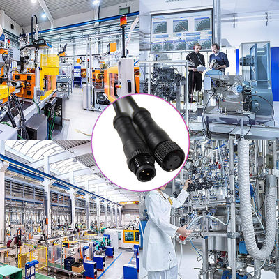 Außen IP67 wasserdichtes Steckverbinder M12 3Pin Männlich zu weiblich