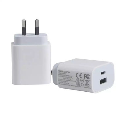 SAA USB-C-Adapter 1A+1C Port QC2.0 Schnellladung PD-Ladegerät 20W